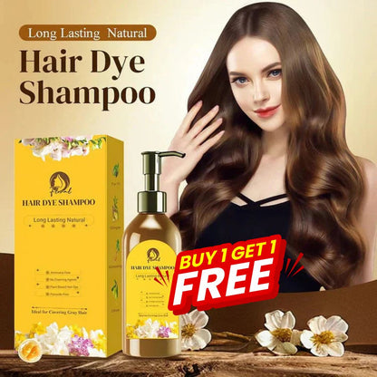 Japanese Long Lasting Natural Hair Dye Shampoo (Buy 1 Get 1 Free)